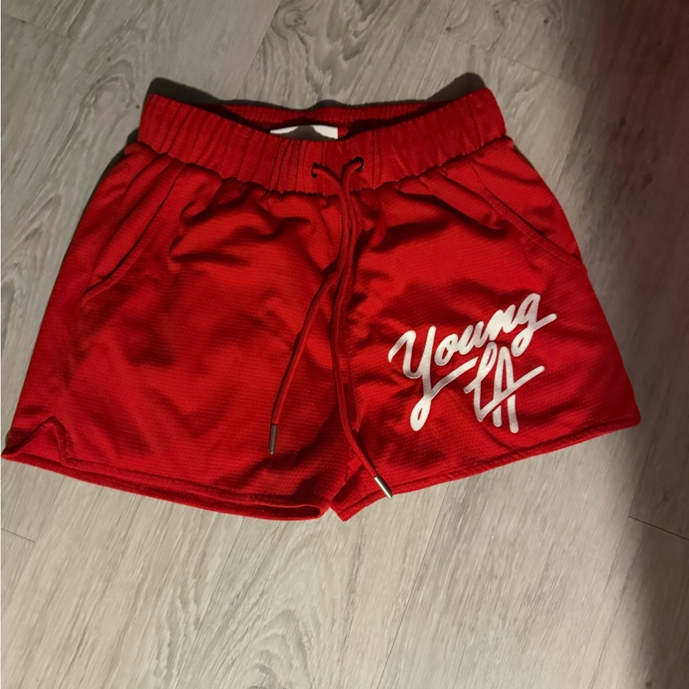 YoungLA Red Athletic Shorts